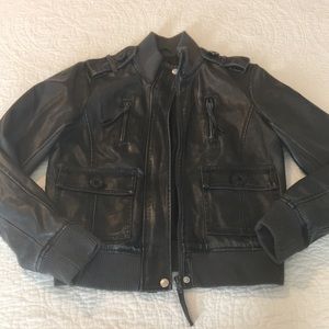 Faux leather jacket